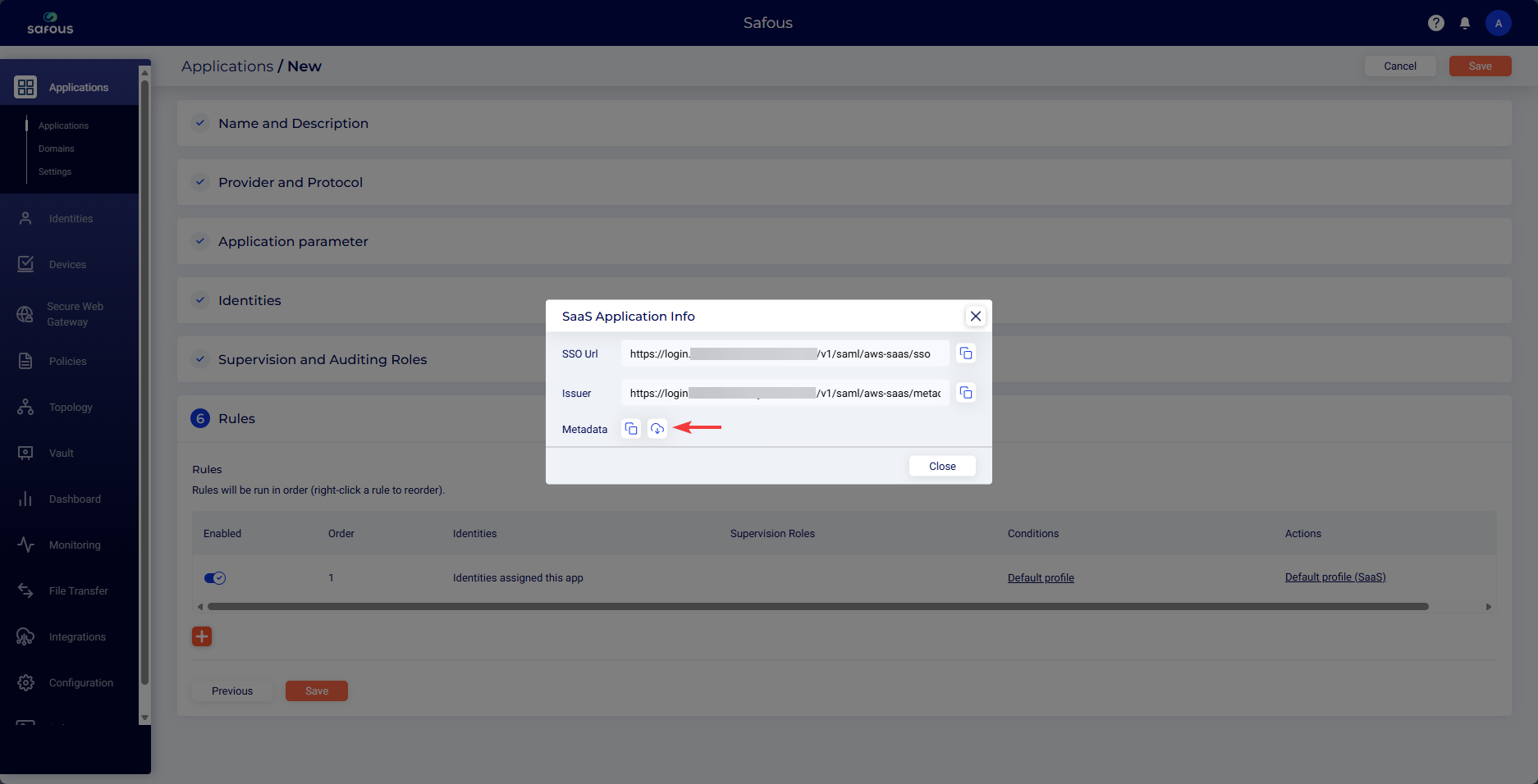 SSO to AWS Management Console by Assuming IAM Role | Safous Docs 📖